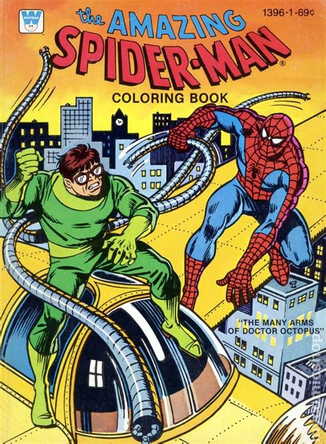 Amazing Spider Man Coloring Book Sc 1970 1980 Whitman Comic Books