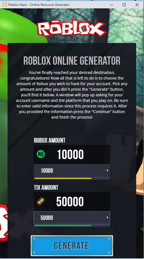 Free Roblox Robux Generator No Verification