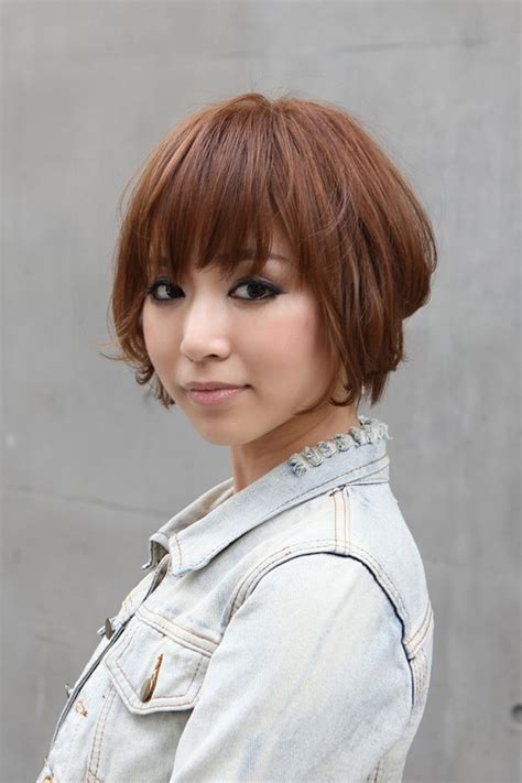 Trendy Short Copper Haircut From Japan Stacked Short
