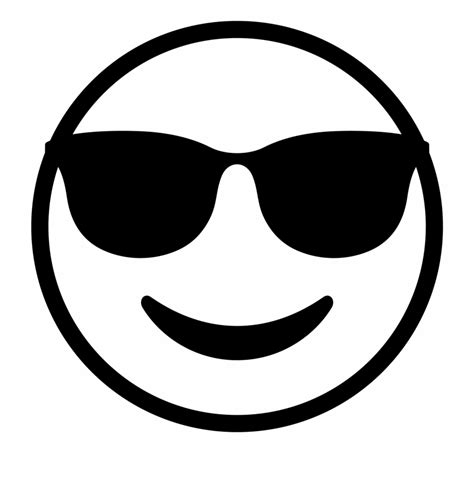Emoticon And Smiley Black White Emoji Cl 1386906 Png