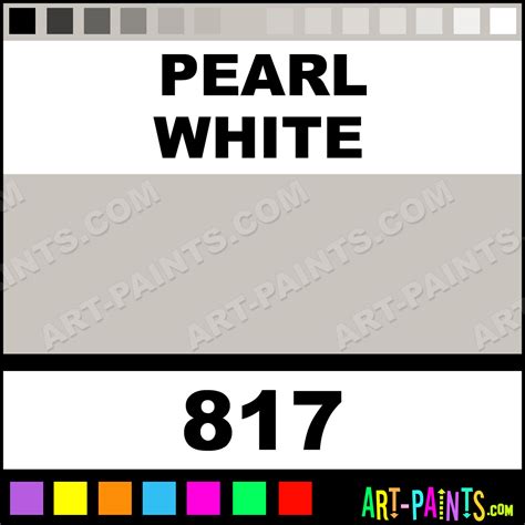 Pearl White Artist Acrylic Paints 817 Pearl White