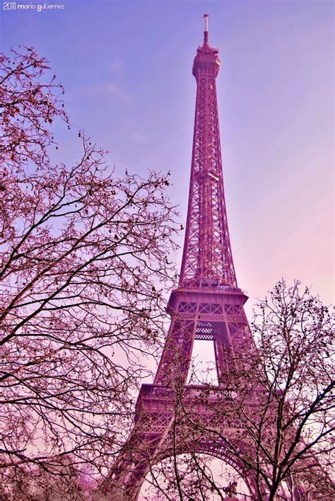 The Eiffel Tower Is Pink In Color