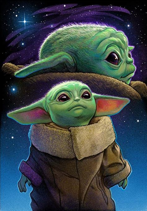 Baby Yoda Poster De Star Wars Star Wars Fan Art Imagens Star Wars