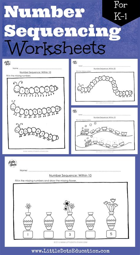 Asking them to work solely by. Kindergarten Math Number Sequence Worksheets and ...