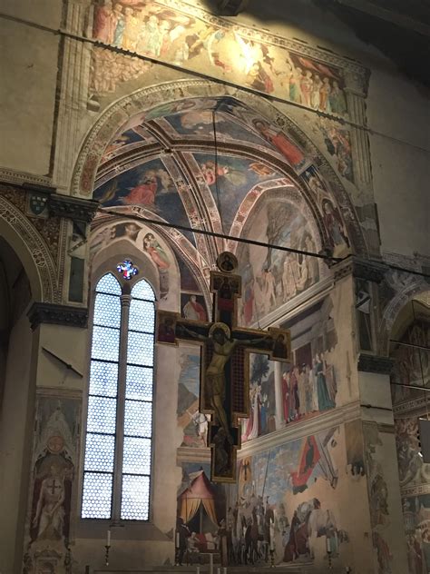 De Bacci Kapel In De Basilica Di San Francesco Met De Crocifisso Van L