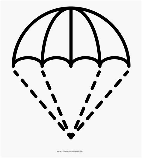 Parachute Coloring Page Pak Helpline Free Transparent Clipart