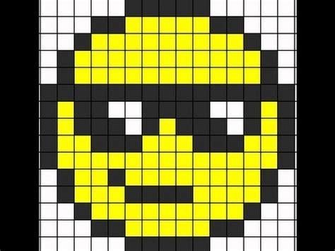 Dessin Pixel Art Facile Smiley Images