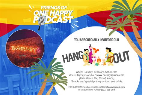 one happy podcast this week in aruba february 19 25 2018 presented by one happy podcast