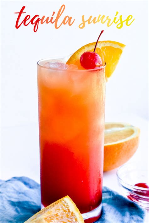 Tequila Sunrise This Tequila Sunrise Recipe Is Sweet And