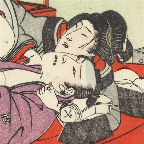 fuji arts japanese prints antique meiji era shunga ca 1890 by after eisen