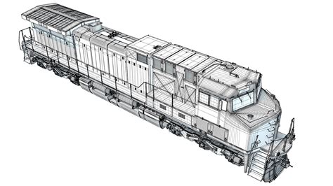 Diesel Locomotive Csx 3d Model 159 3ds C4d Lwo Max Ma Obj Xsi