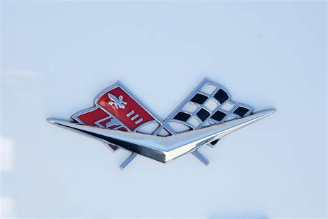 Chevrolet Checkered Flag Auto Emblems By Darrell Hutto Photograph