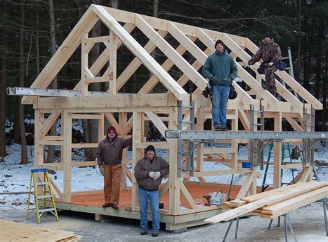 The heavy timbers are placed and secured in such a way that no further wall framing (like. Pin on Home Addition Ideas