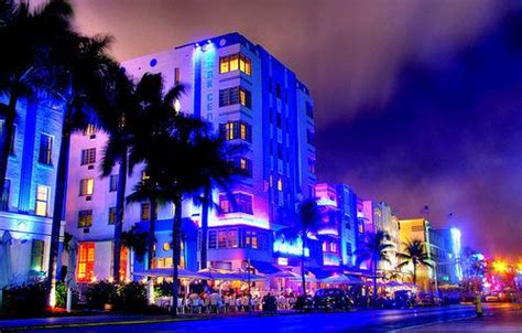 South Beach Strip Miami Fl Vistas Abstracto