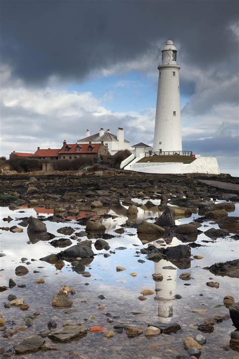 Whitley Bay Northumberland England St Marys Lighthouse