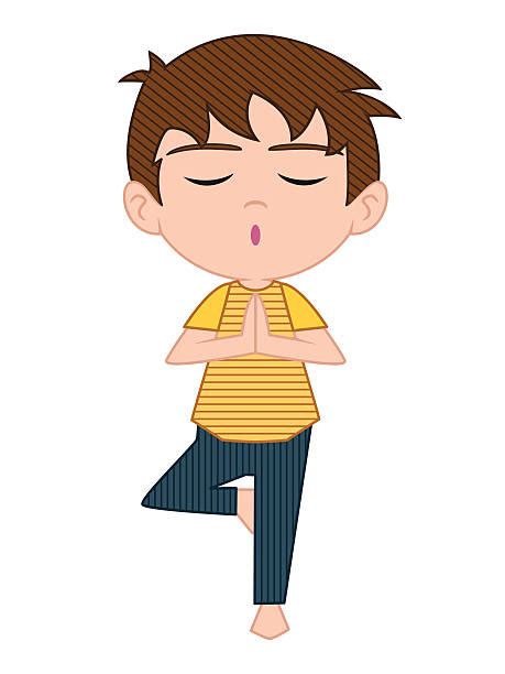 Royalty Free Tree Pose Yoga Clip Art, Vector Images ...