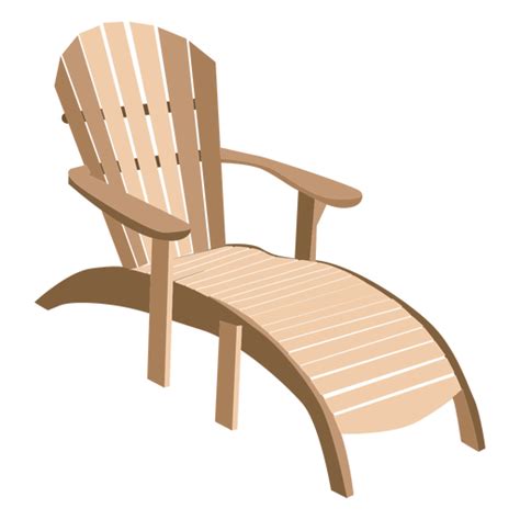 Wooden Adirondack Sun Lounger Transparent Png And Svg Vector File