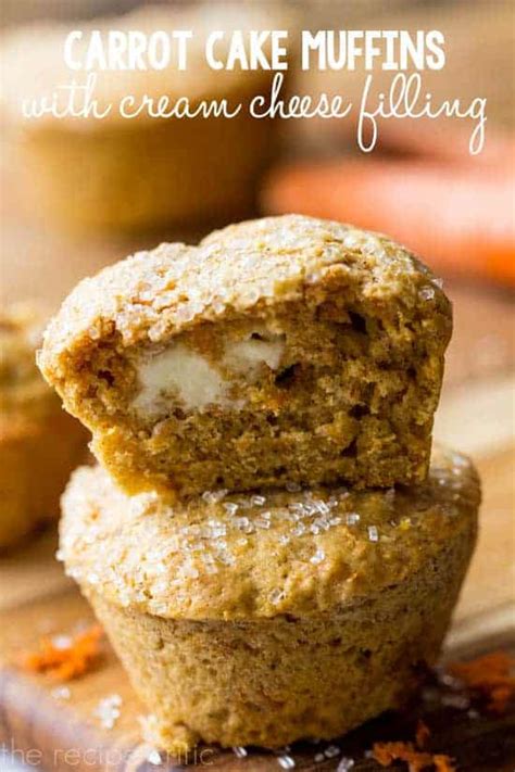 Carrot Cake Muffins With Cream Cheese Filling The Recipe Critic