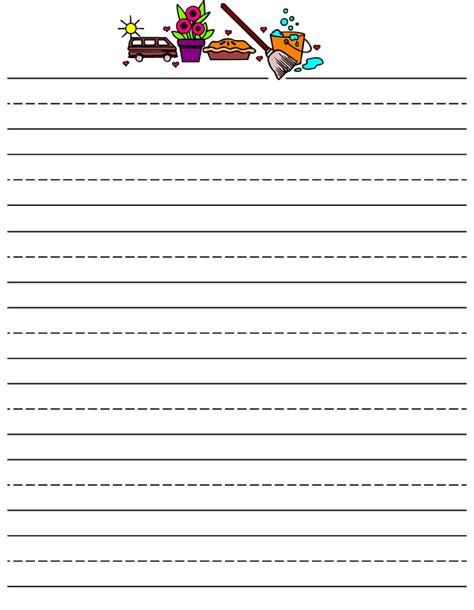 Paper intended for writing upon with ink that is usually finished with a smooth surface and sized webster's new international english dictionary. 4 Best Free Printable Lined Writing Paper Kids - printablee.com