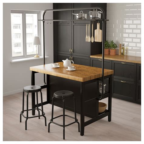 Countertop with a thick oak veneer, a durable natural material that can be sanded and surface treated when required. IKEA Kitchen Islands You'll Love in 2021 - VisualHunt