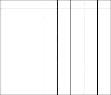 Free Printable 6 Column Chart Printable Templates