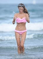 Chloe Sims Pink Bikini At A Beach In Cannes Just Fab Celebs