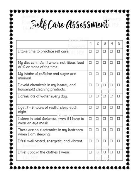 My Self Care Coloring Workbook And My Self Care Assessment Etsy