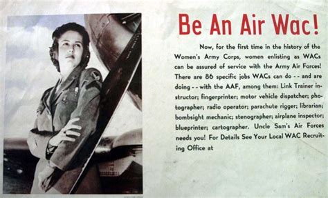 Be An Air Wac A World War Ii Recruiting Poster Encourages Women To