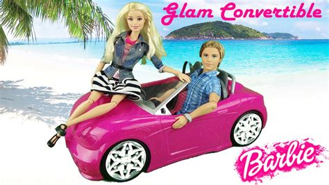Barbie Malibu Girl Glam Convertible Car Review ♥ Гламурный кабриолет Игровой набор Барби Обзор