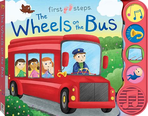 The Wheels on the Bus Sound book with 4 sounds – Interactive books For