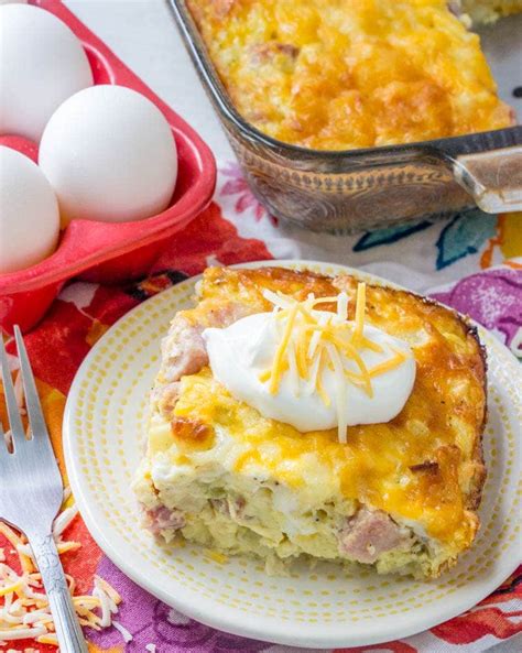 Ham And Potato Breakfast Casserole For Two Persnickety Plates