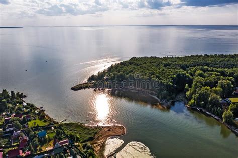 Summer Landscape With A River The Razdelnaya And Ob Rivers Stock Image