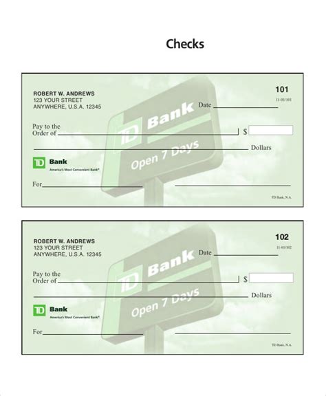 Business Check Template Word Doctemplates