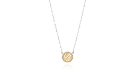Anna Beck Gold And Silver Reversible Disc Necklace In Metallic Lyst