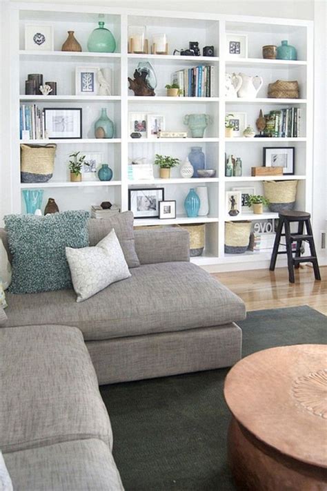 Make A Neat Spot With These Living Room Shelves Ideas