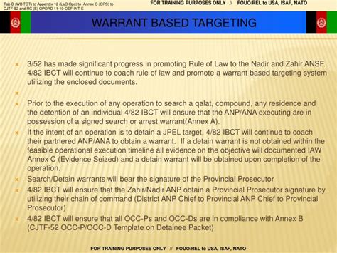 Ppt Warrant Based Targeting Powerpoint Presentation Free Download