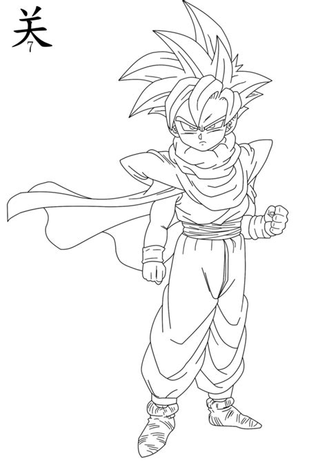 Goten and trunks coloring pages. Dragon Ball Z Gohan Coloring Pages - Coloring Home