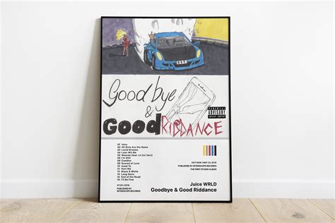 Goodbye And Good Riddance Juicewrld Clean Album Poster Etsy Uk