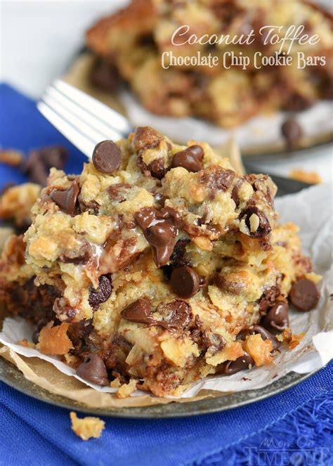 Coconut Toffee Chocolate Chip Cookie Bars Recipe Cart