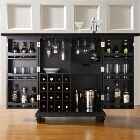 Darby Home Co Hanoverton Bar Cabinet With Wine Storage And Reviews Wayfair