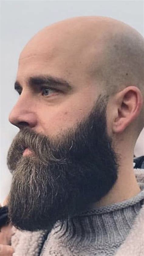 Handlebar Beard Glatze und bart Bärte Glatze