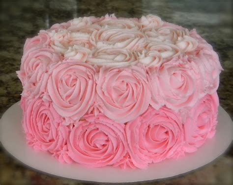 Pink Ombre Rose Swirl Cake Rose Cake Tutorial Rose Swirl Cake Cake