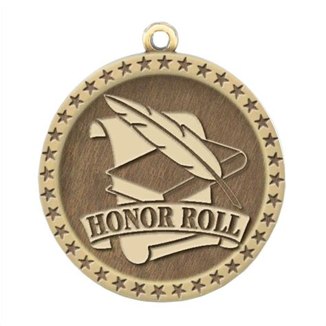 Honor Roll Gold Academic Medallions Positive Promotions