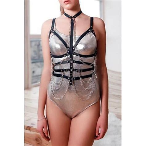 Fantazi Harness Harnes Style Zincir Harness Kirmizicadde