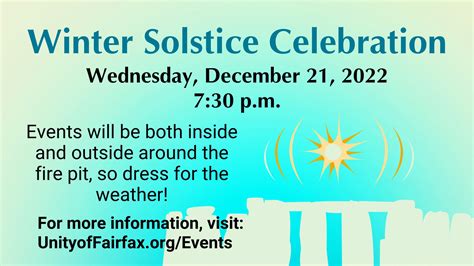 Dec 21 Winter Solstice Celebration Oakton Va Patch