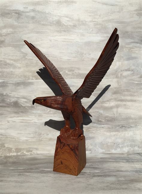 Ironwood Eagle Carving