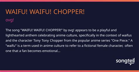 Meaning Of Waifu Waifu Chopper By Ovg