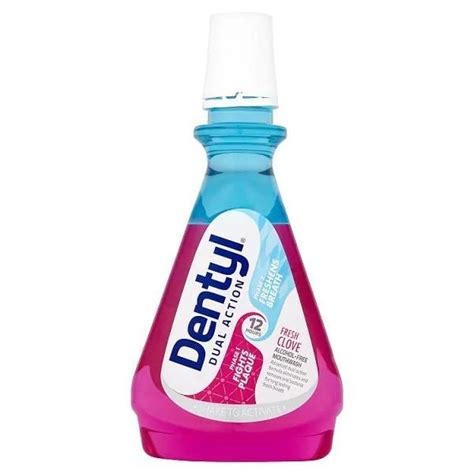dentyl dual action fresh clove mouthwash 500ml buy online free delivery over £50 call