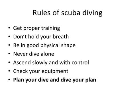 Ppt Scuba Diving Powerpoint Presentation Free Download Id2639396