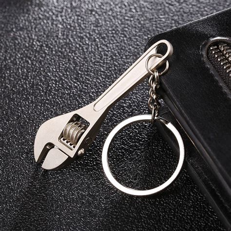 Metal Wrench Keychain Creative Simulation Wrench Key Buy Online At Low